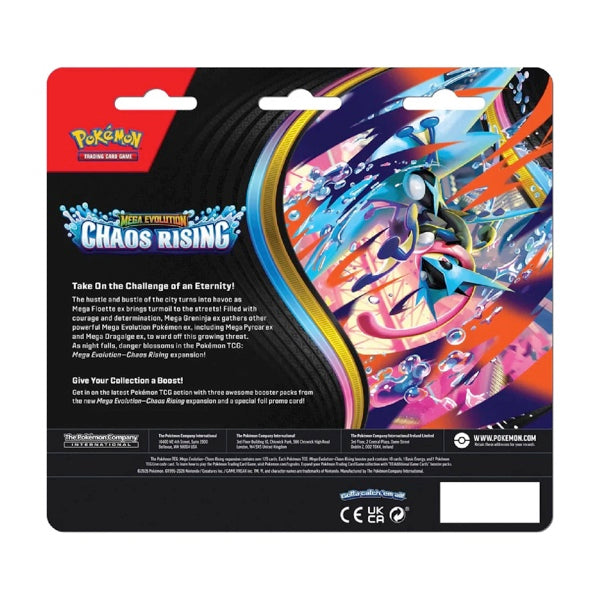 Pokémon Mega Evolution Chaos Rising 3-Pack Blister – Charmeleon