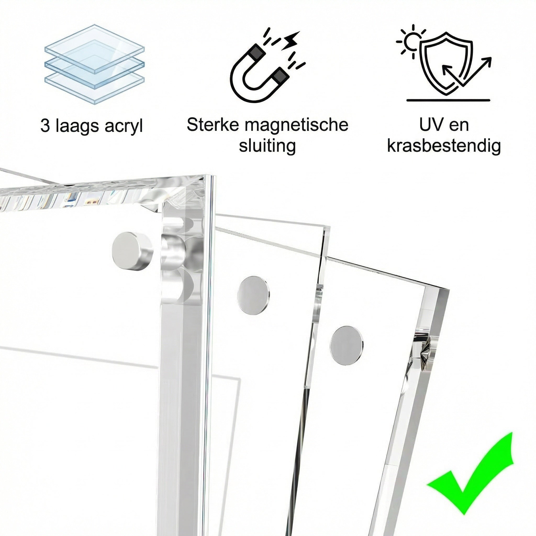 Premium Acryl Card Display (1 stuk)